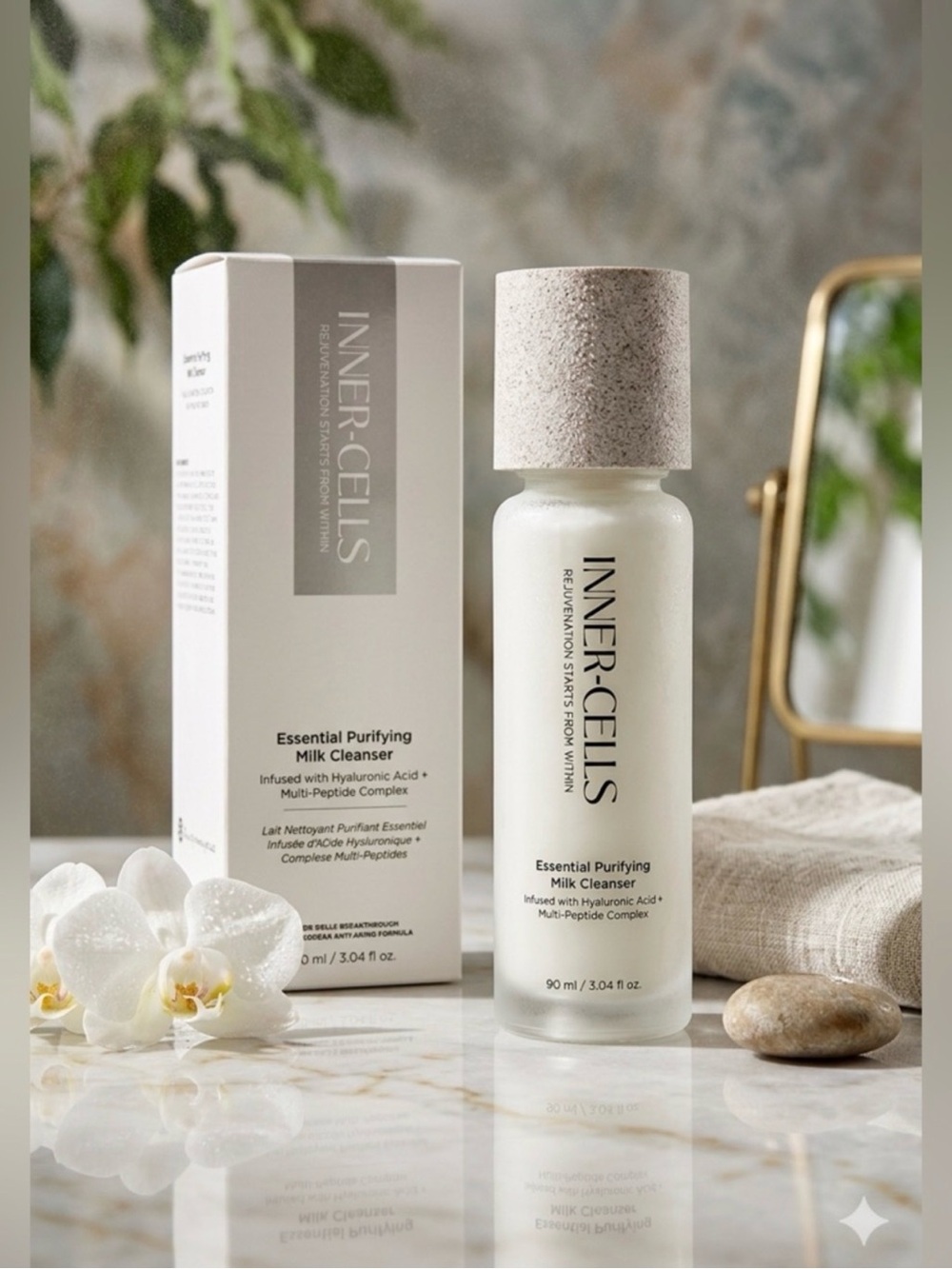 INNER-CELLS Essential Purifying Milk Cleanser WMulti-Peptides - Retail $130